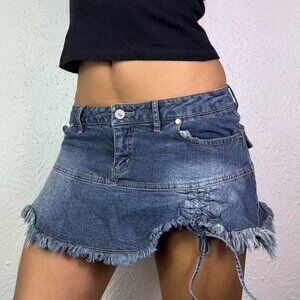 Y2k DUCHESS JEANS DENIM MINI SKIRT